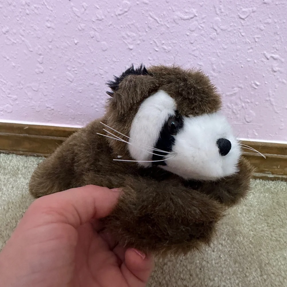 Bearington Collection 8” Reilly Raccoon Plush Soft Animal Bushy Tail